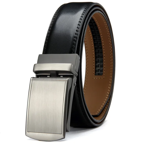 De Eleganzio riem, een comfortabele en verstelbare herenriem met een moderne automatische klikgesp.