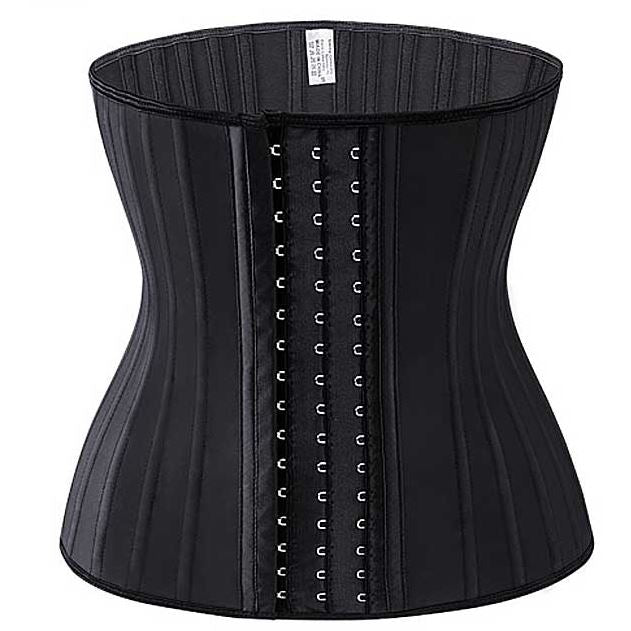 Luxe latex taille trainer Sandrine voor dames, figuurcorrigerend met Colombiaanse technologie voor comfort.