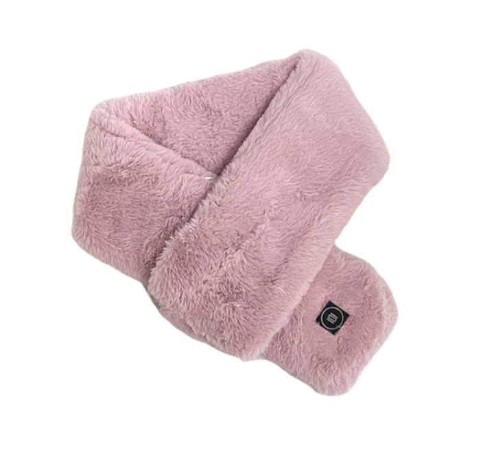 Praktische verwarmende nekwarmer en sjaal, unisex model, biedt gerichte warmte voor nek- en schouderpijn.
