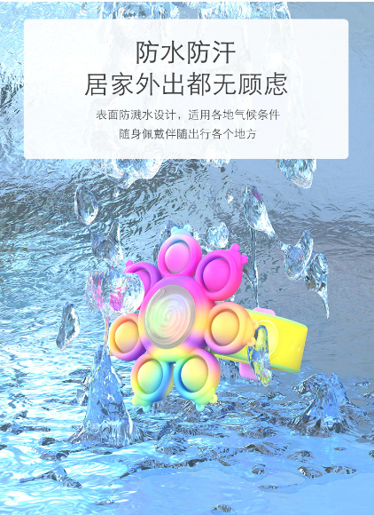 Innovatieve antistress gadget: een siliconen pop bubble fidgetarmband voor dagelijkse ontspanning.