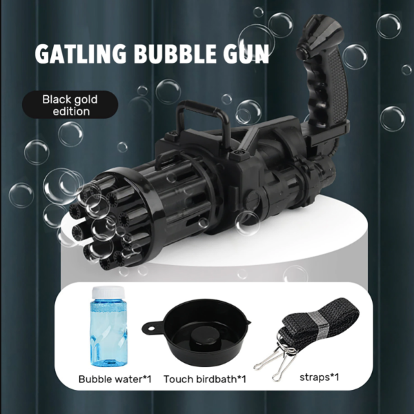 Kinderfeestje essential: Automatische bellenblaasmachine. Creëert een betoverende bubbelregen.