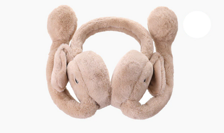 Warme uniseks pluche oorwarmers, ideaal voor koudebescherming en als speelse winteraccessoire.