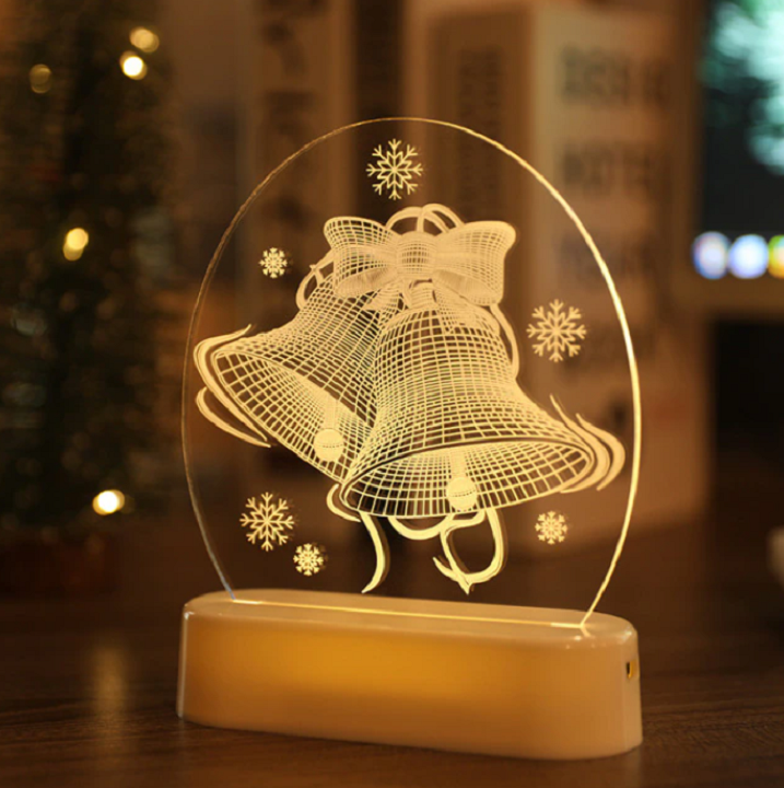 Unieke LED kerstboom decoratie, schitterend acryl sfeerlicht voor de feestdagen.