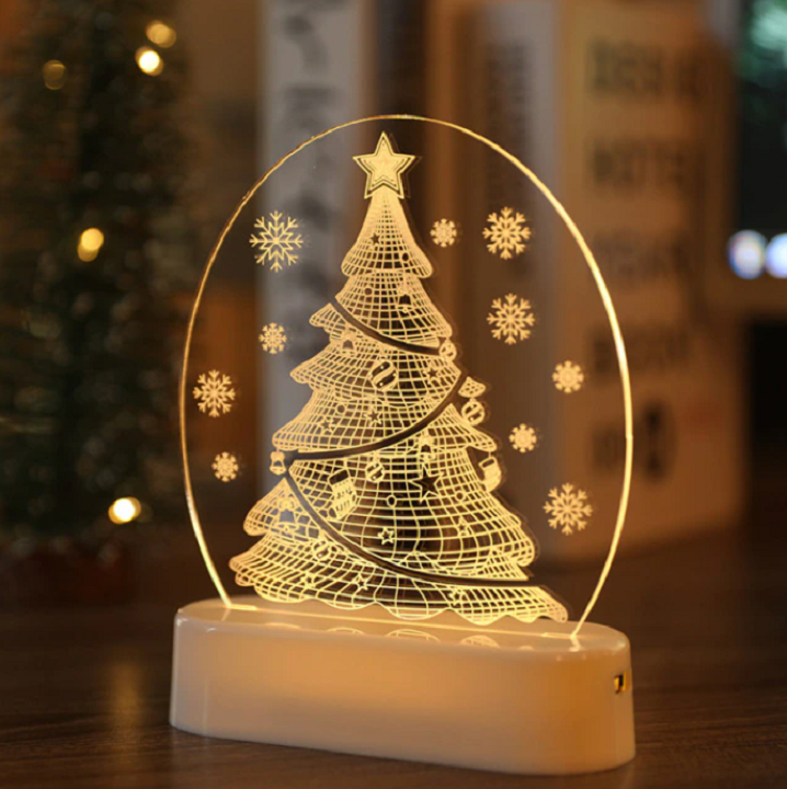 Minimalistische LED kerstdecoratie, perfect voor een moderne feestelijke uitstraling.