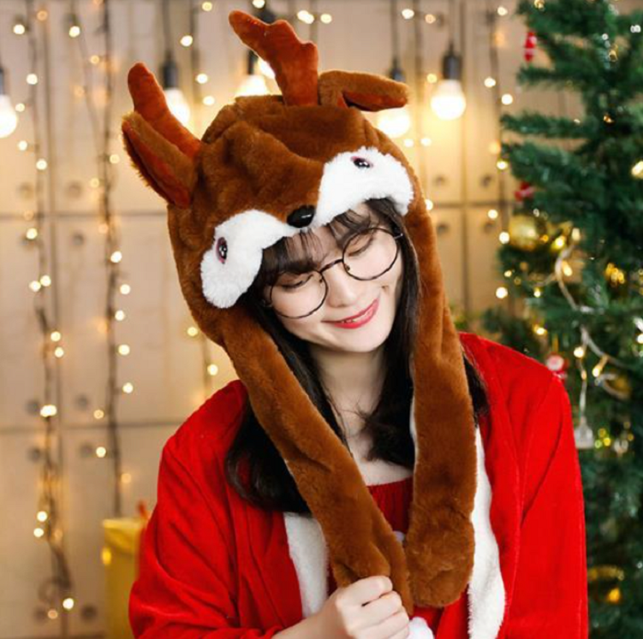 Comfortabele pluche Kerstmuts in levendig rood. Dit warme unisex accessoire is perfect voor de Kerstperiode.