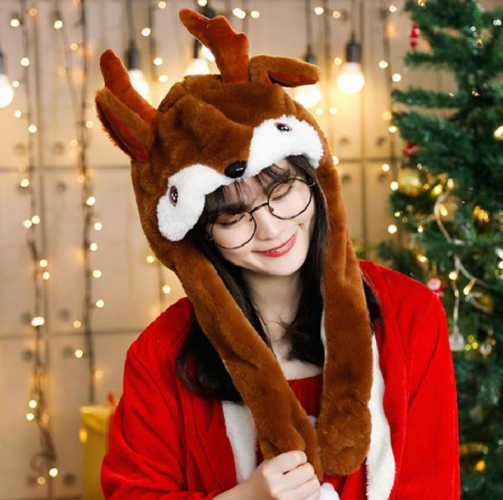 Comfortabele pluche Kerstmuts in levendig rood. Dit warme unisex accessoire is perfect voor de Kerstperiode.