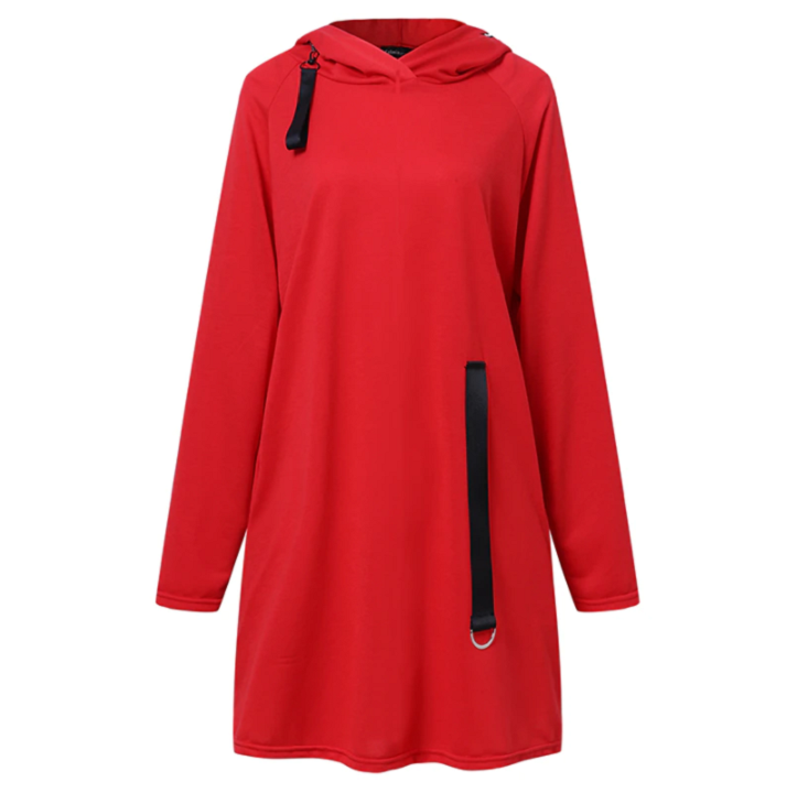 Rode gebreide damesjas, een comfortabele en stijlvolle winterjas. Perfecte casual truijas voor mode.