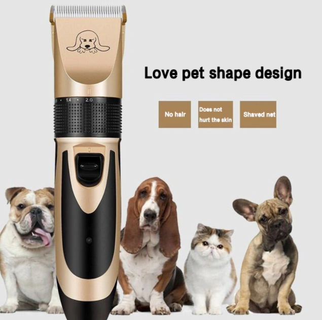 Draadloze huisdierentondeuse voor honden & katten; stille werking garandeert comfortabele hondenverzorging.