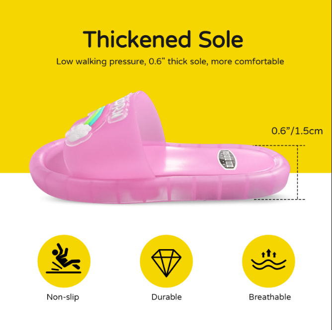 Duurzame en comfortabele kinderslippers met LED lichtjes, ideaal voor dagelijks gebruik in de zomer.