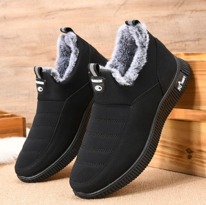 Heren warme sneeuwlaarzen, waterdicht en comfortabel, perfect voor winterse omstandigheden en kou.