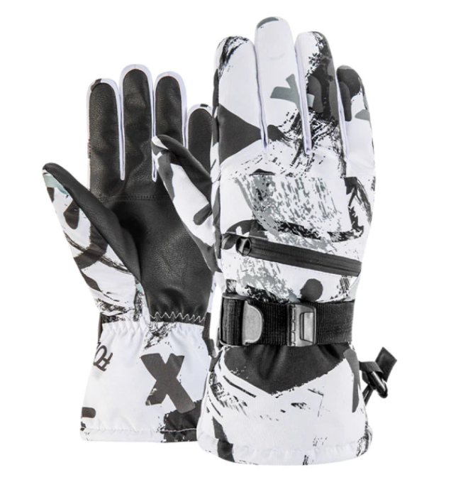 Heren skihandschoenen met touchscreen, waterdicht en warm voor skiën/snowboarden.