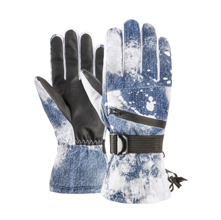 Multifunctionele heren skihandschoenen, warm en winddicht, met handige touchscreen functie.