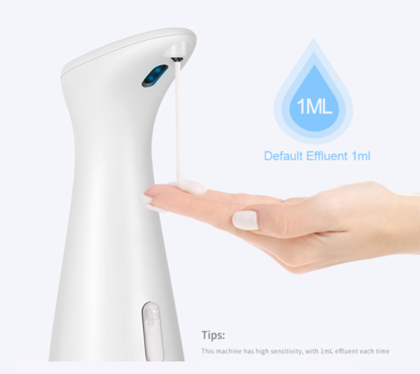 Efficiënte automatische schuimzeepdispenser met sensor voor contactloze handreiniging, bevordert hygiëne.