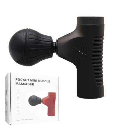 Universele handheld spiermassager met opzetstukken voor diepe spierontspanning en spierherstel na sport.