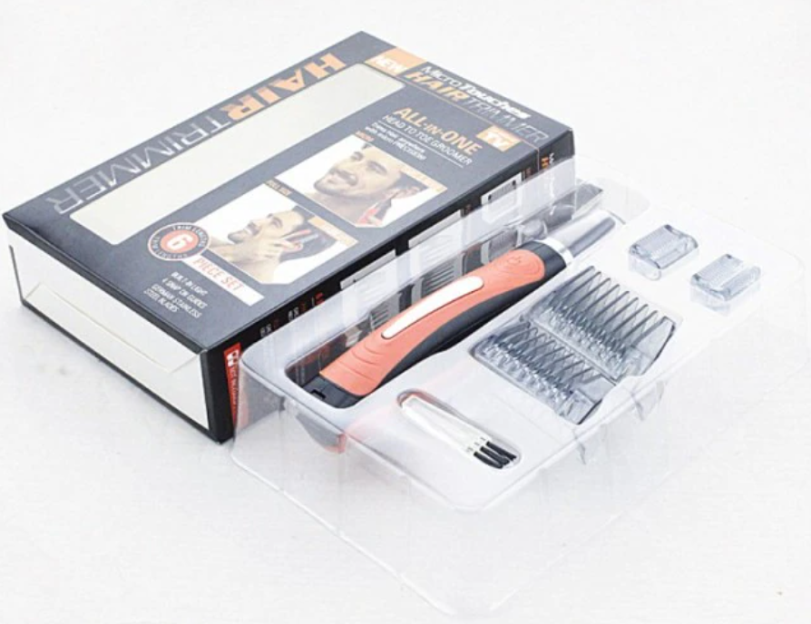 Unisex precisietrimmer voor neus, oor, wenkbrauwen en gezicht. Pijnloos elektrisch verzorgingsapparaat voor mannen en vrouwen.