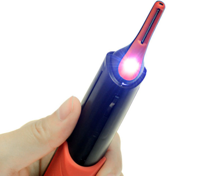 Draagbare waterdichte precisietrimmer voor neus-, oor- en gezichtshaar. Efficiënte unisex grooming tool.