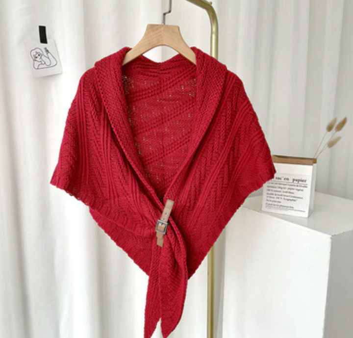 Modieuze dames winter sjaal met een luxe gebreide kasjmier look, perfect als warm accessoire.