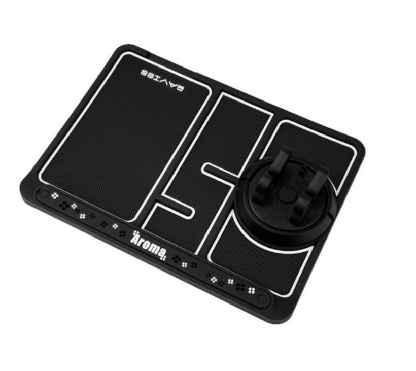 Mobiele telefoonhouder voor autodashboard, stabiele antislip bevestiging en universeel geschikt voor smartphones.