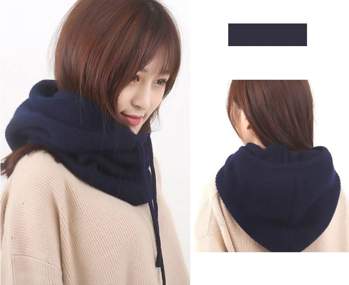 Unisex wintermuts met nekwarmer van fleece en acrylmix, comfortabel en warm voor koude dagen.