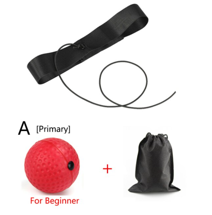Boks reflex bal hoofdband voor bokstraining, verbetert hand-oog coördinatie en slagsnelheid.