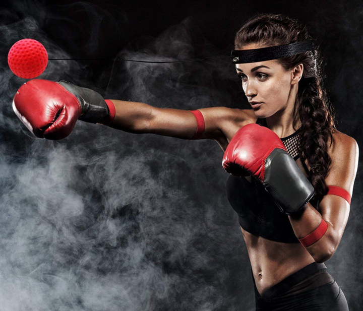 Duurzame boks reflexbal hoofdband, perfect cadeau voor fitnessliefhebbers en boksers die hun vaardigheden aanscherpen.