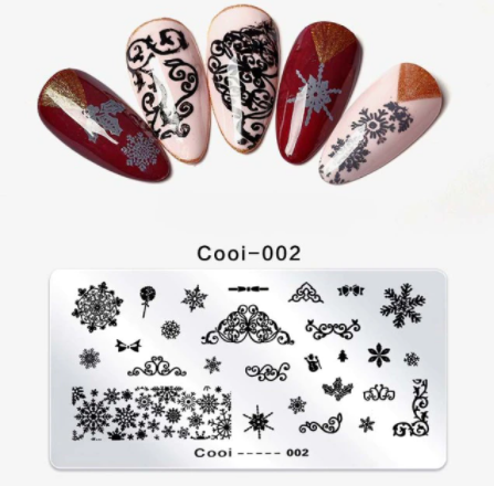 Creëer snel en eenvoudig adembenemende nageldesigns met deze complete nagelstempelset.