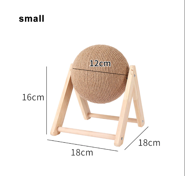 Voorkom schade aan meubels met deze sisal krabbal; essentieel krabspeelgoed voor elke kat.