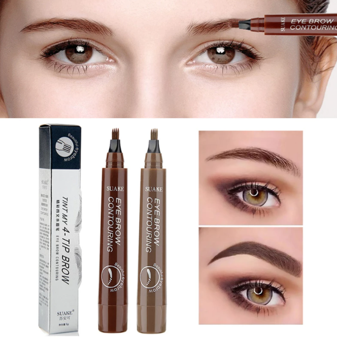 Creëer volle, natuurlijk ogende wenkbrauwen met dit waterdichte dames make-up potlood, nu met 1+1 GRATIS.