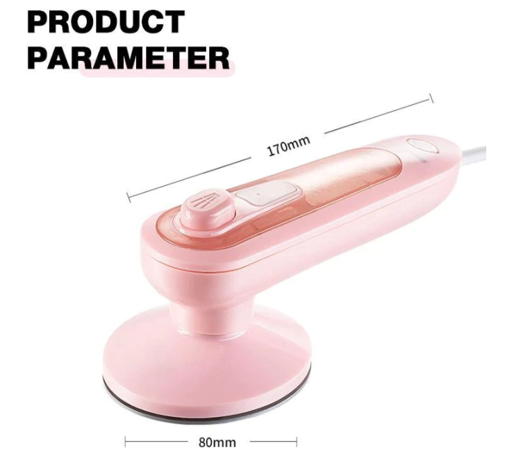 Modern compact handstoomstrijkijzer, perfect voor gladde en frisse kleding. Onmisbaar voor snelle touch-ups.