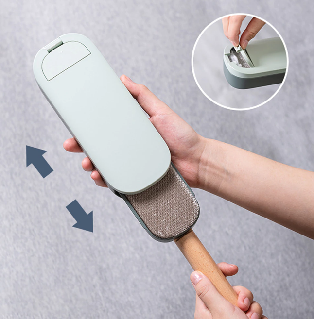 Innovatieve roller voor het verwijderen van dierenhaar op meubels, tapijten en auto. Eenvoudige schoonmaak.