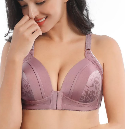 Veelzijdige dames push-up bh met voorsluiting. Geschikt voor onder kleding, combineert comfort en stijlvol design.