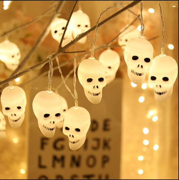 Sfeervolle Halloween LED lichtsnoer. Spookachtige verlichting als decoratie voor elk feest.