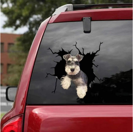 Duurzame hondenliefhebber auto sticker, waterdicht vinyl voor buitengebruik. Toon je liefde voor honden!