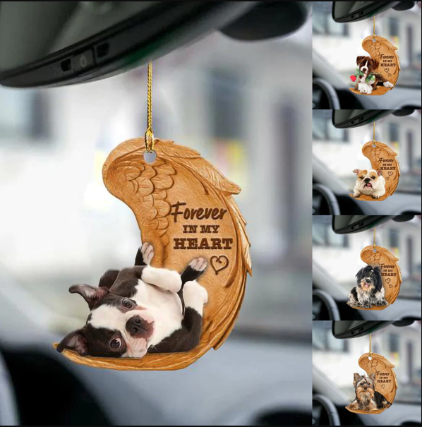 Dierenliefhebber honden ornament voor auto & huis decoratie, ideaal cadeau.