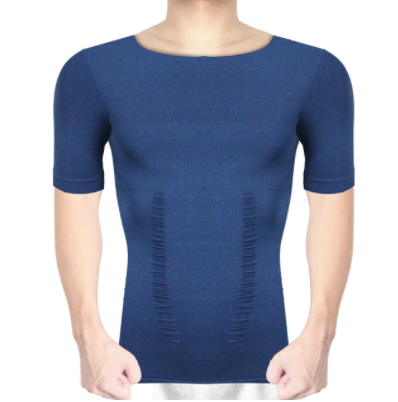 Wit heren compressie T-shirt; comfortabel ondershirt voor intensieve gymtraining en fitness.