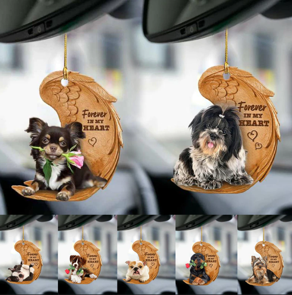 Teckel honden ornament, schattige auto & huis decoratie voor teckel en honden fans.