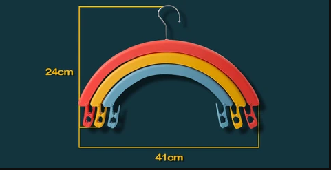 Praktische universele regenboog kledinghanger voor al je kleding; organiseer je garderobe efficiënt en stijlvol.