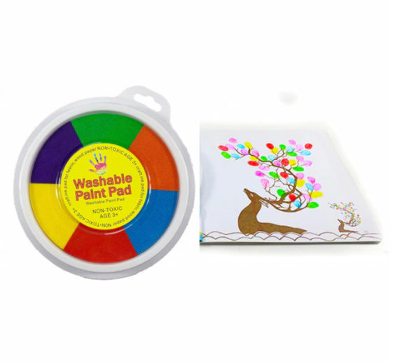 Educatieve vingerverfset voor jongens en meisjes, perfect als cadeau om kunst en sensorische ontwikkeling te stimuleren.