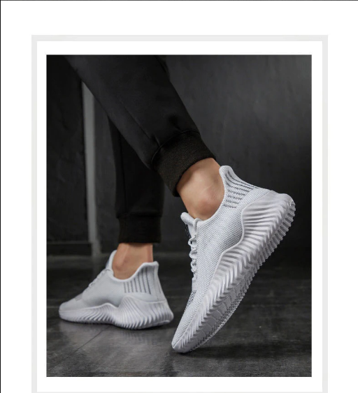 Dagelijkse comfortabele herensneakers in grijs, met stevige vetersluiting.