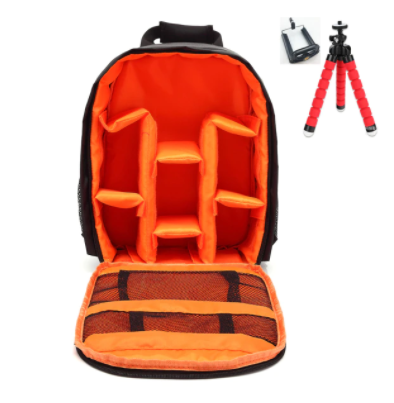 Unisex fotorugzak met moderne uitstraling. Biedt optimale bescherming voor camera-uitrusting.