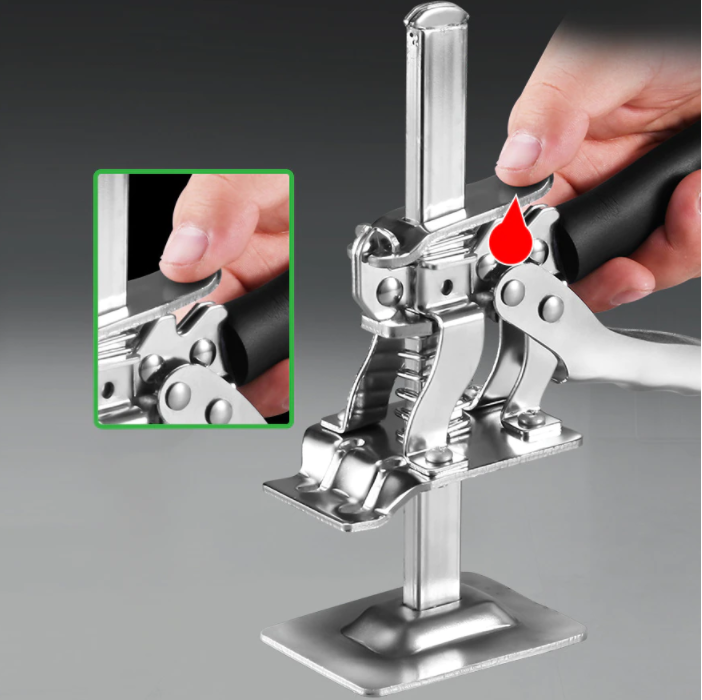 Verplaats zware kasten moeiteloos met deze rugbesparende meubelheffer; essentieel verhuisgereedschap.