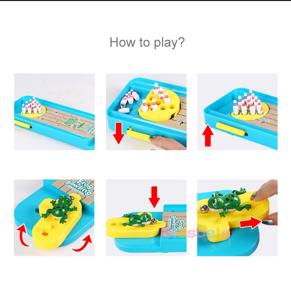 Een vermakelijk en ontspannend mini bowlingspel voor kinderen en familie, ideaal voor thuisgebruik.