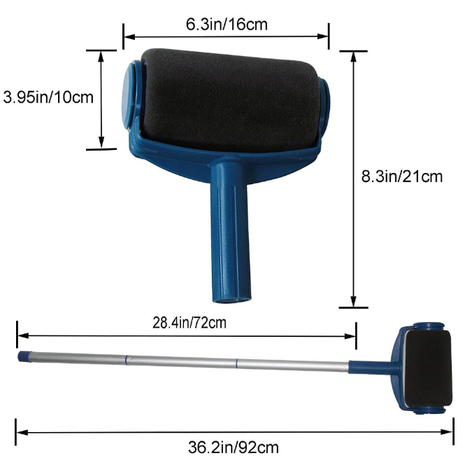 Ergonomische Pro Roller verfroller, maakt doe-het-zelf schilderen eenvoudig en snel voor elke woningverbetering.