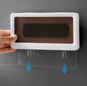 Waterdichte telefoonhouder voor entertainment in douche of keuken. Stevige muurbevestiging, past op diverse telefoons.