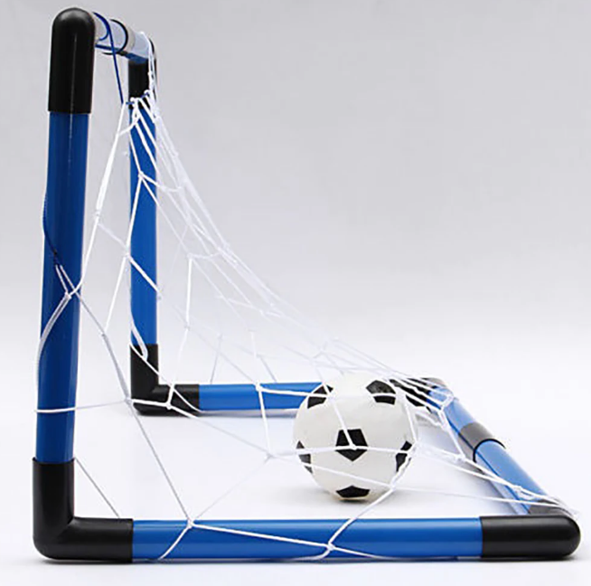 Cadeau-idee: complete draagbare voetbalset voor kinderen, stimuleert sport & beweging.