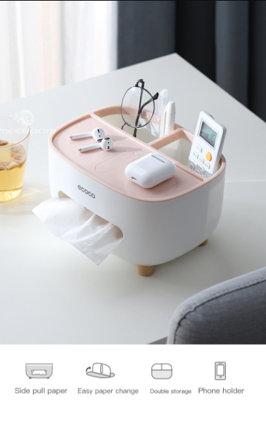 Ideaal cadeau: multifunctionele opbergdoos voor bureau en tissues, handig en stijlvol design voor thuis/kantoor.