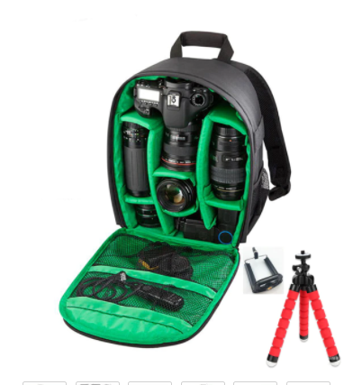 Waterdichte cameratas interieur met gewatteerde compartimenten. Veilige bescherming voor lenzen en accessoires.