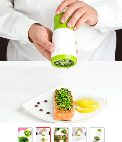 Culinair keukenapparaat: deze handige kruidenmaler versnelt de bereiding van verse kruiden en specerijen.