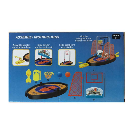 Compact ABS mini basketbalspel voor kinderen, stimuleert educatief sport en gezonde beweging binnenshuis.