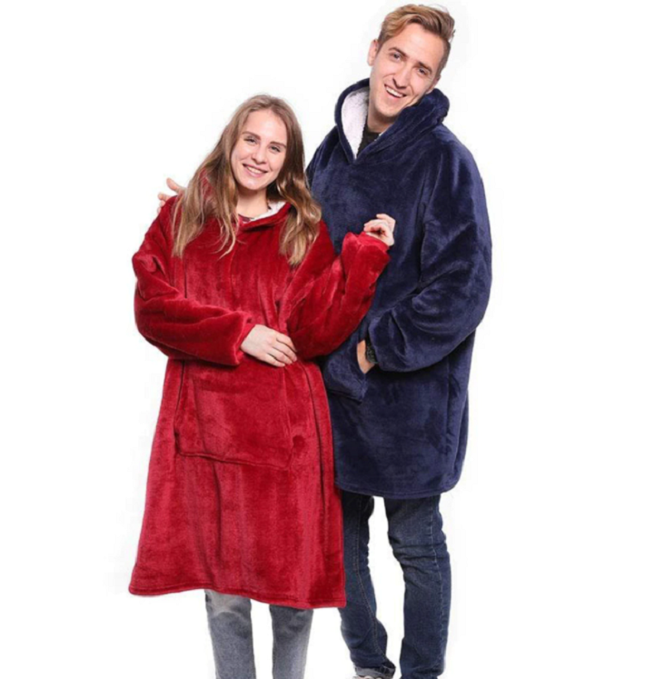 Warme unisex oversized hoodie voor herfst en winter, comfortabele relaxkleding voor hem en haar.